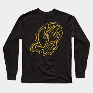 Organic Maze - Gold Long Sleeve T-Shirt